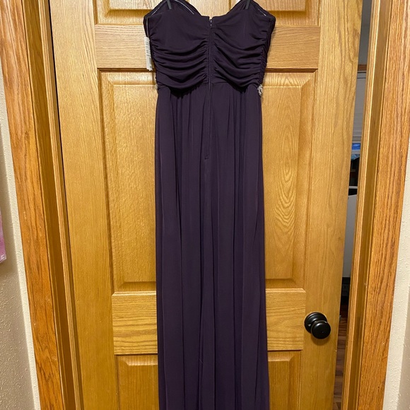 Strapless purple prom dress - Picture 3 of 5